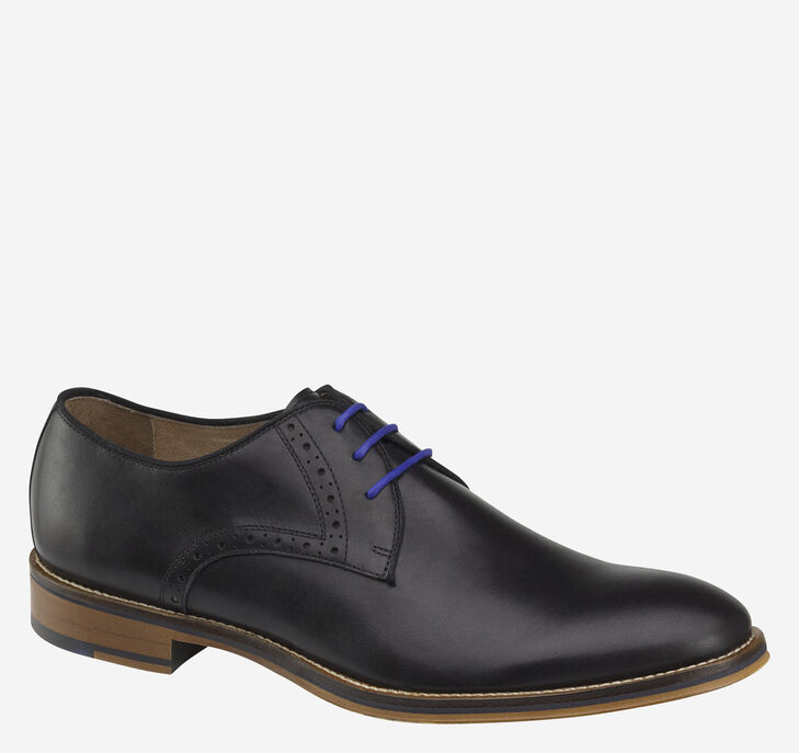 Johnston & Murphy Conard Plain Toe Snörskor Herr - Svarta Finskor [GP4367980]